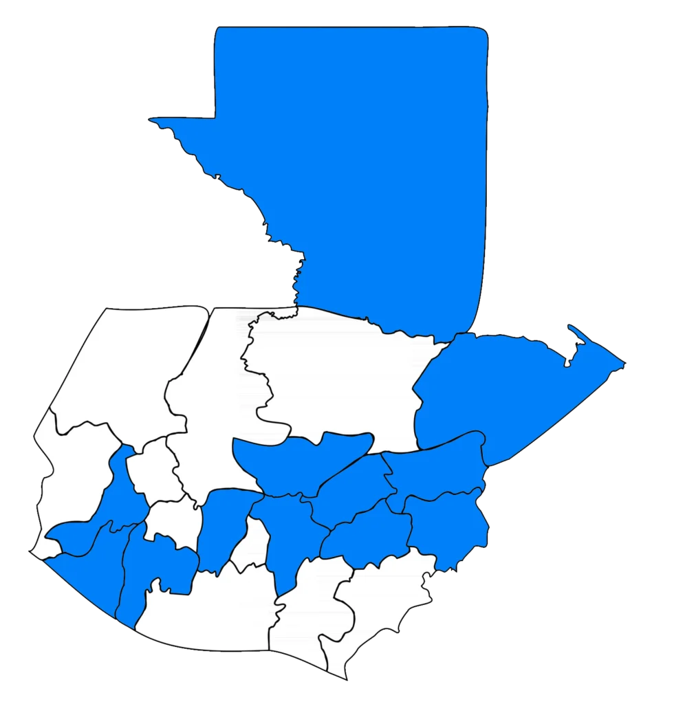 Mapa de Guatemala Judo